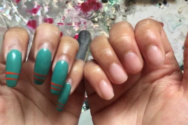 How to get acrylic nails off