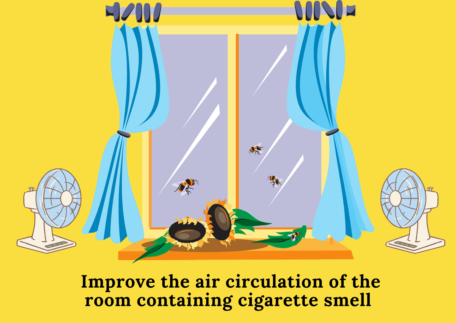1. Improve the air circulation of the room containing cigarette smell