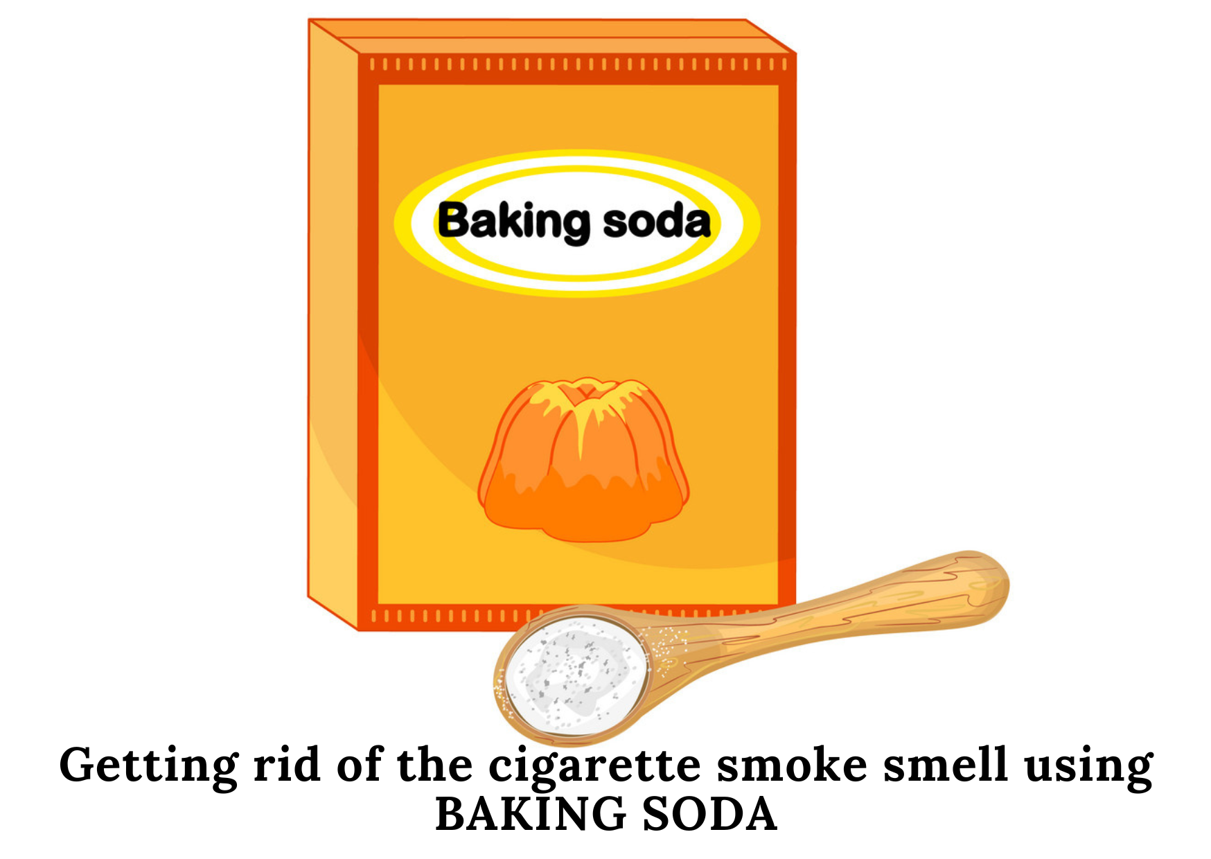3. Getting rid of the cigarette smoke smell using baking soda